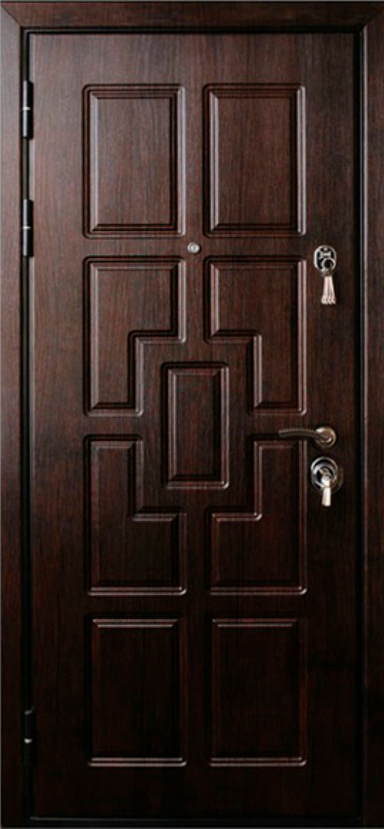 Входная дверь в частный дом №11 МДФ + МДФ пвх 16мм