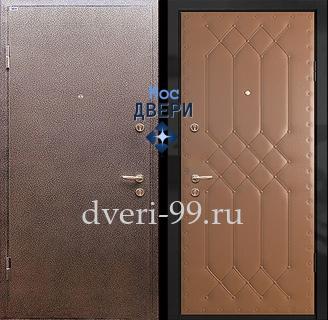 Уличная дверь стальная Дверь с порошковым напылением и винилискожей №50