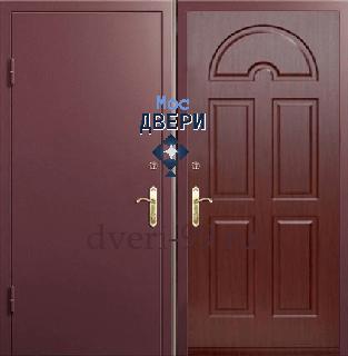 Уличная дверь стальная Дверь с порошковым напылением + МДФ №33