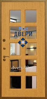 Дверь входная с зеркалом Дверь с зеркалом и МДФ №8