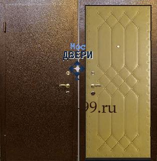Уличная дверь стальная Дверь с порошковым напылением + винилискожа дутая №8