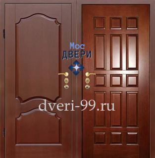 Входная дверь Дверь с МДФ и массивом дерева №25