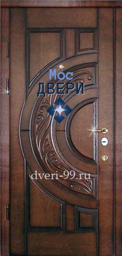 Входная дверь в частный дом №19 Массив + МДФ