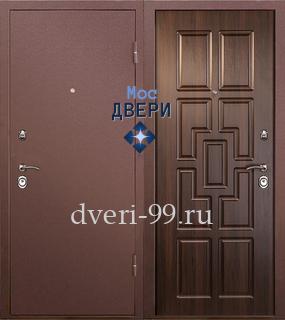 Уличная дверь стальная Дверь с порошковым напылением + МДФ №35