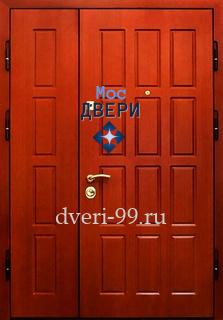 Входная дверь Полуторопольная тамбурная дверь с МДФ №10