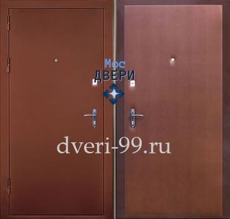 Уличная дверь стальная Дверь с порошковым напылением и винилискожей №54