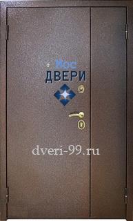 Уличная дверь стальная Тамбурная дверь с порошковым напылением с двух сторон № 1