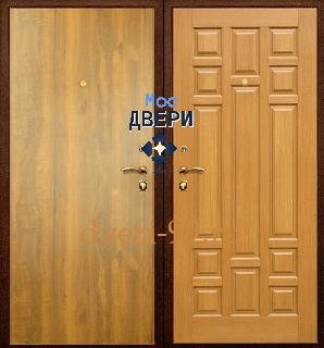  Дверь с ламинатом и МДФ №20