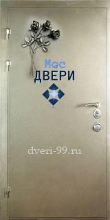 Уличная дверь стальная Дверь с ковкой и порошковым напылением №3