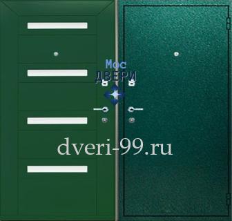 Уличная дверь стальная Дверь с порошковым напылением + МДФ №36