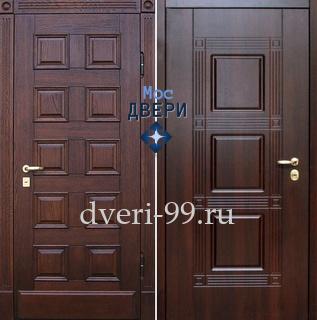 Входная дверь Дверь с терморазрывом и МДФ с двух сторон №136