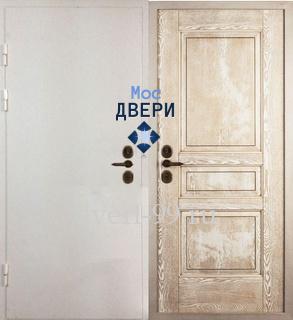 Уличная дверь стальная Трехконтурная дверь с порошковым напылением и массивом № 3
