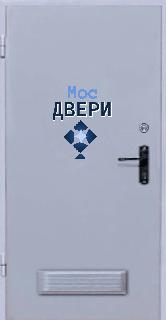 Тамбурная Техническая дверь с вентиляционной решеткой №4