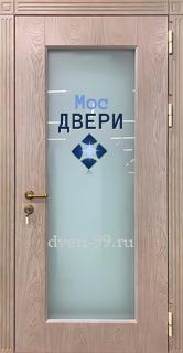 Входная дверь Дверь с МДФ и стеклом №44