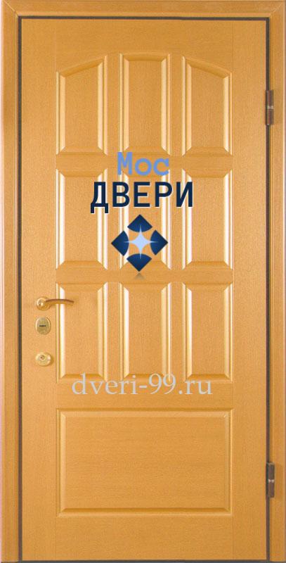 Входная дверь №27 МДФ шпон 10мм + МДФ шпон 10мм