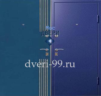 Уличная дверь стальная Дверь с порошковым напылением + МДФ №37