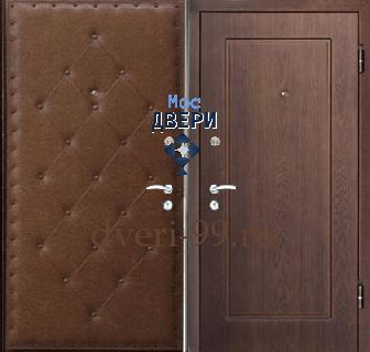 Входная дверь Дверь с МДФ и дутой винилискожей №5