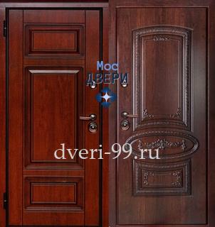 Входная дверь Трехконтурная дверь с МДФ с двух сторон №122