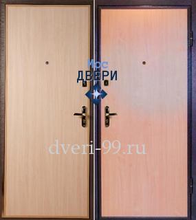 Входная дверь в квартиру Дверь с ламинатом с двух сторон №21