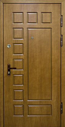 Входная дверь №41 МДФ шпон 16мм + Филёнчатый МДФ 16мм