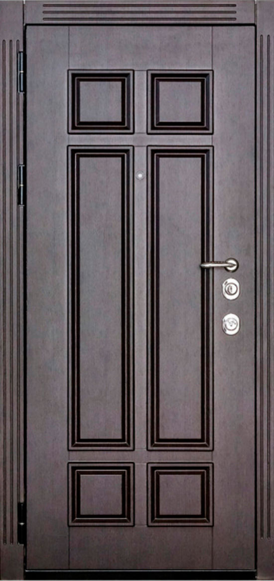 Входная дверь в частный дом №7 МДФ + МДФ ПВХ 10мм