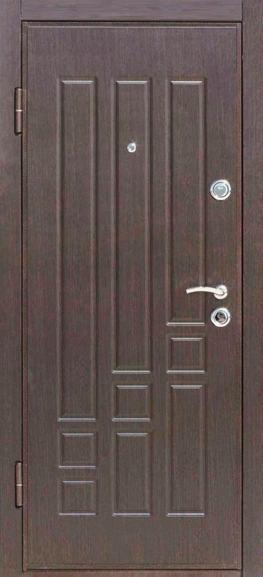 Входная дверь в частный дом №12 МДФ + МДФ