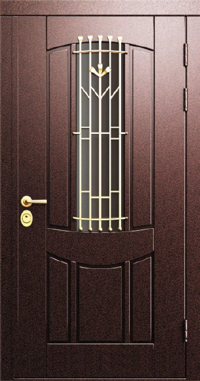  №3 Дверь с кованным элементом