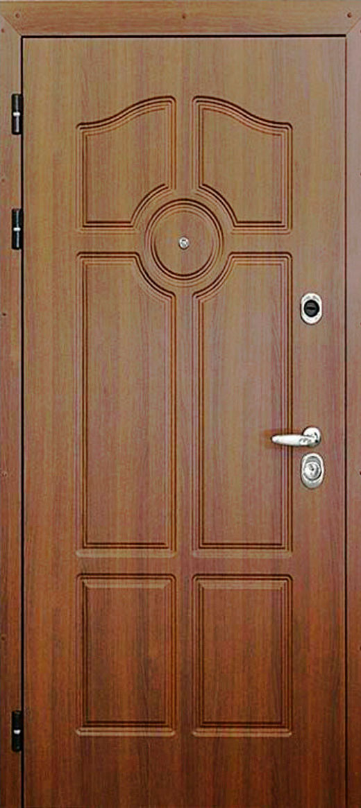Входная дверь в частный дом №9 МДФ + МДФ шпон 16мм